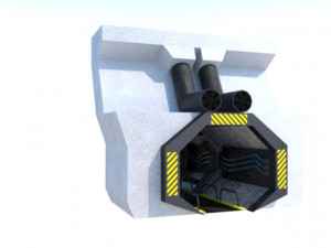 ski-fi bunker Model 3D