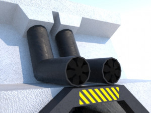ski-fi bunker Model 3D