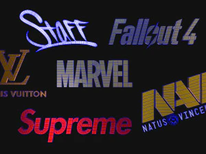 ロゴセット 3Dモデル