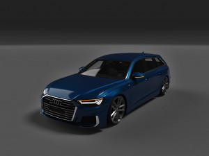 audi a6 avant 3D मॉडल
