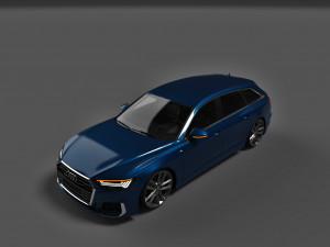 audi a6 avant 3D मॉडल