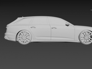 audi a6 avant 3D मॉडल