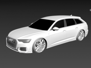 audi a6 avant 3D मॉडल