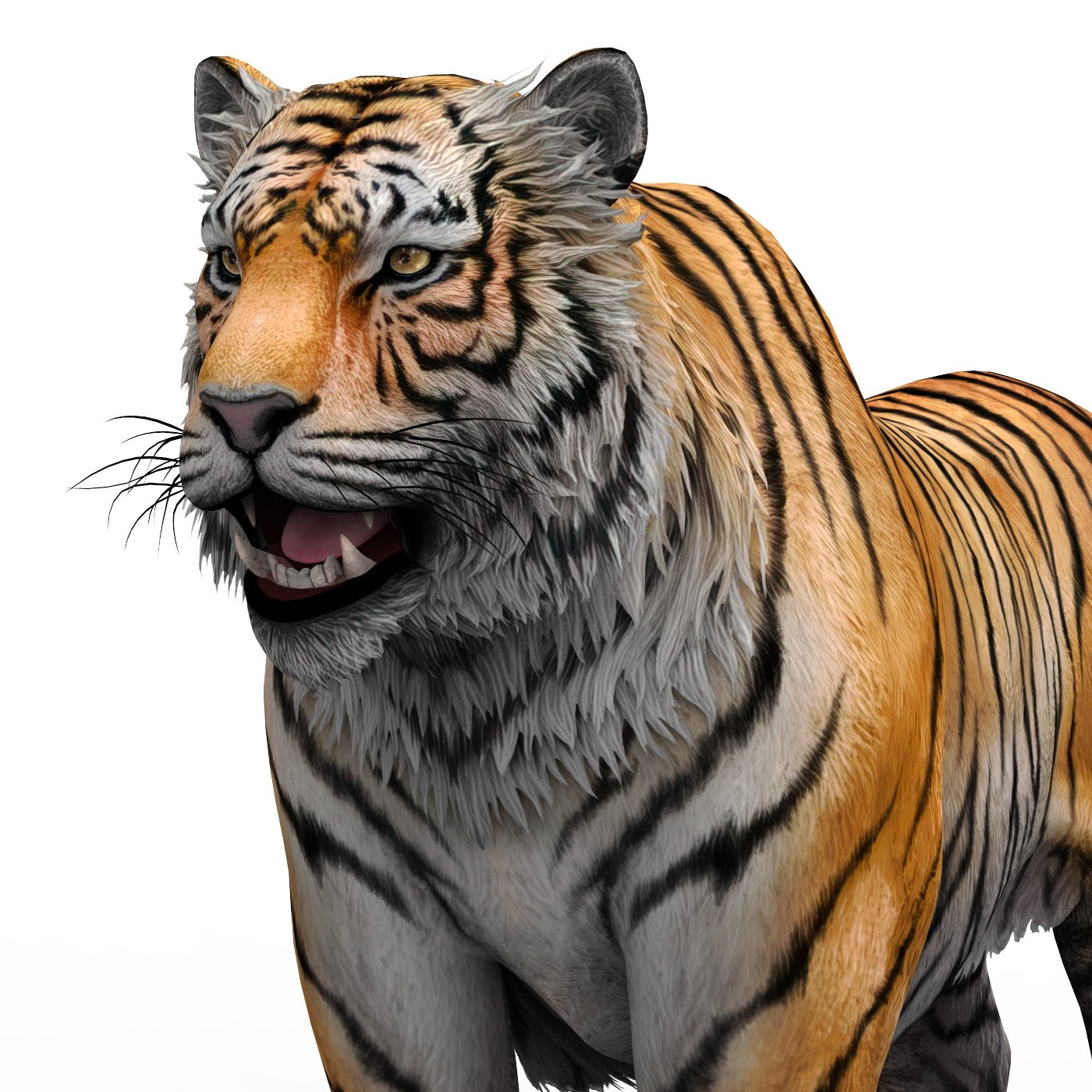 Tigre Modelo 3D $15 - .unknown .fbx .max .ma .obj .stl - Free3D
