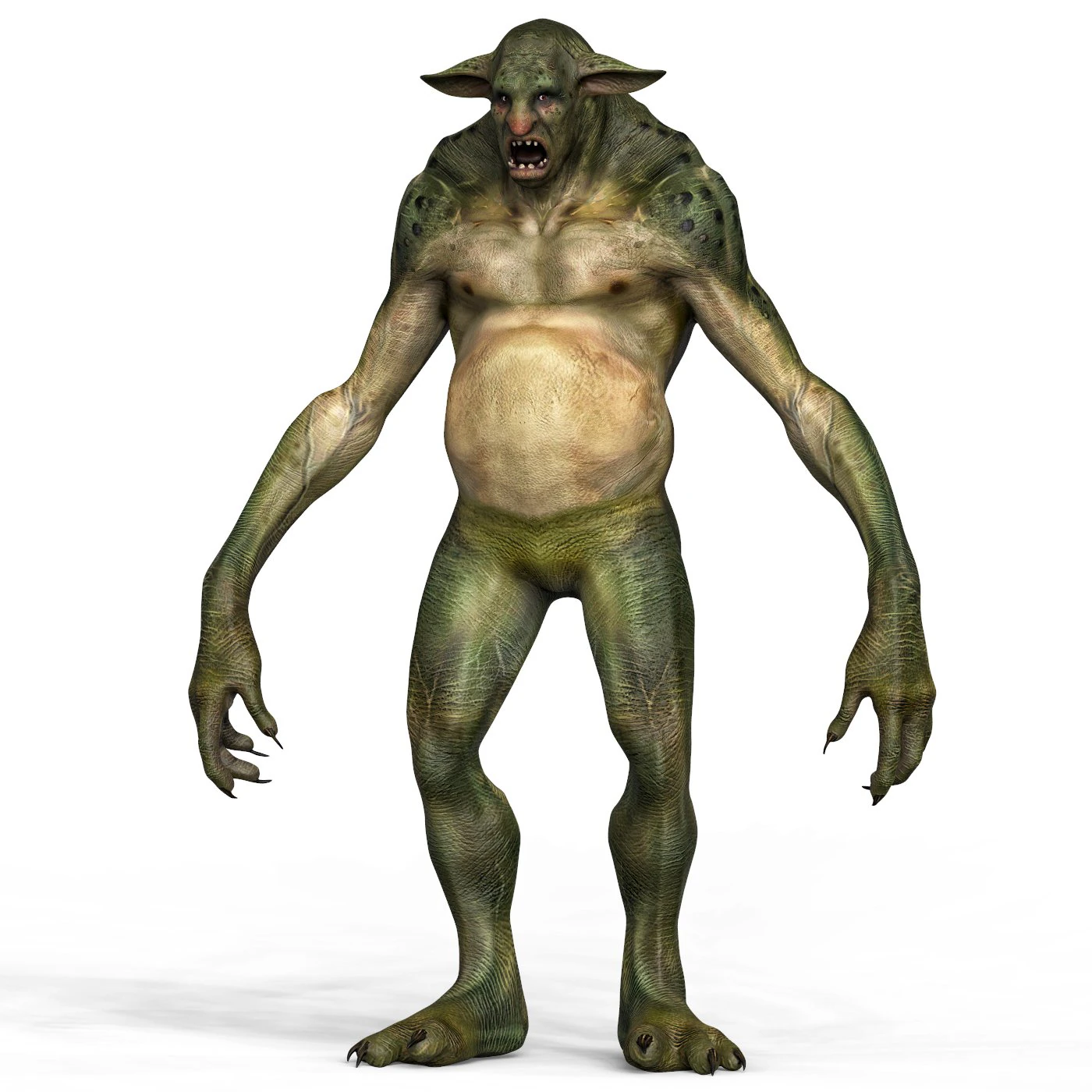 Troll Fantasy Character 3D Model .c4d .max .obj .3ds .fbx .stl .blend 