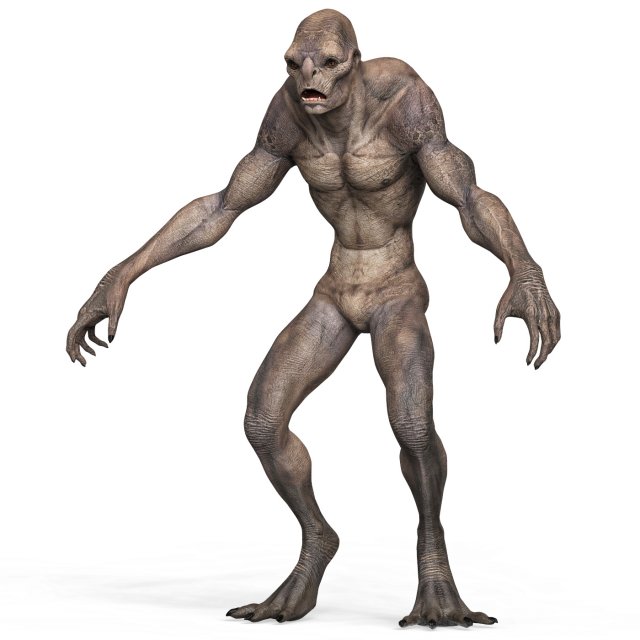 Alien Monster 3D Model .c4d .max .obj .3ds .fbx .stl .blend 
