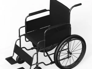 Realistic WheelChair 3D Model