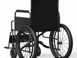 Realistic WheelChair 3D Model