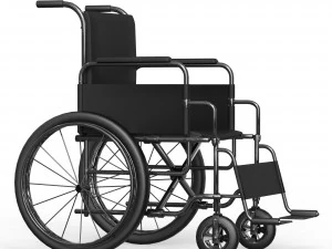 Realistic WheelChair 3D Model