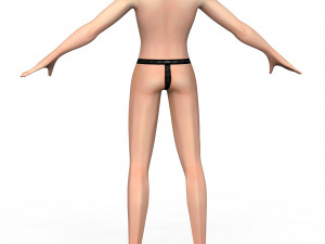 Boy Body Base Mesh 3D Модель