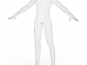 Boy Body Base Mesh 3D Модель
