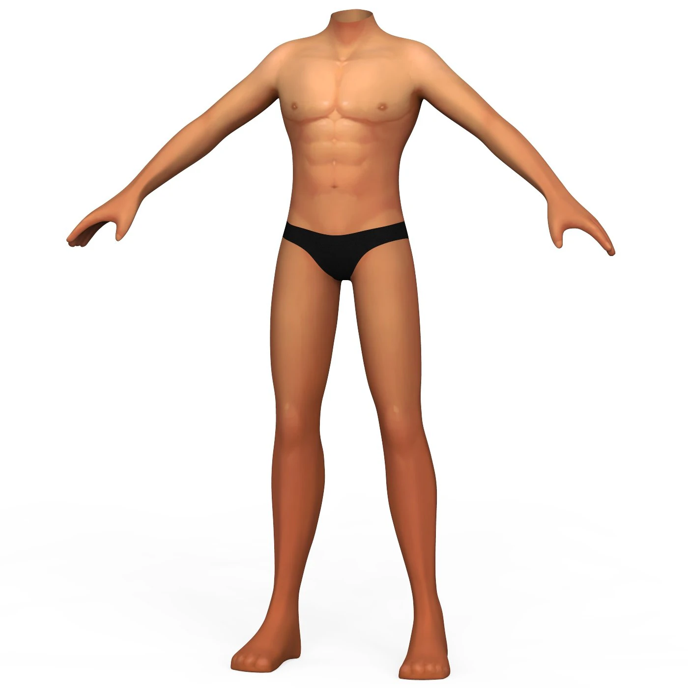 Malha de base corporal para menino Modelo 3D .c4d .max .obj .3ds .fbx .stl .blend 