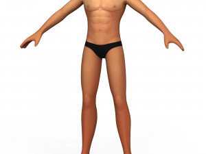 Little Boy Body Base Mesh 3D Model