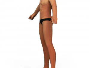 Malha de base corporal para menino Modelo 3D