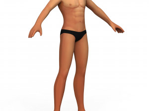 Little Boy Body Base Mesh 3D Model