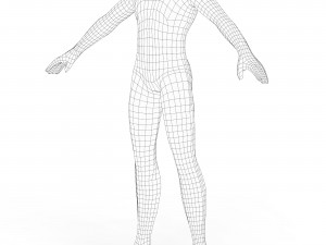 Little Boy Body Base Mesh 3D Model
