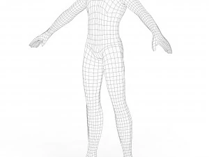Malha de base corporal para menino Modelo 3D