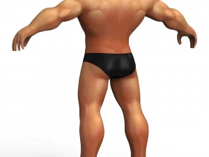 Hulk Body Base Mesh 3D Model