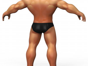 Hulk Body Base Mesh 3D Модель