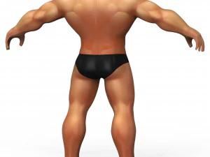 Hulk Body Base Mesh 3D Model