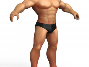 Hulk Body Base Mesh 3D Модель
