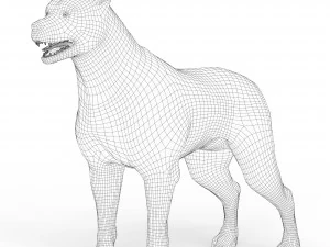 Black Dog 3D Model