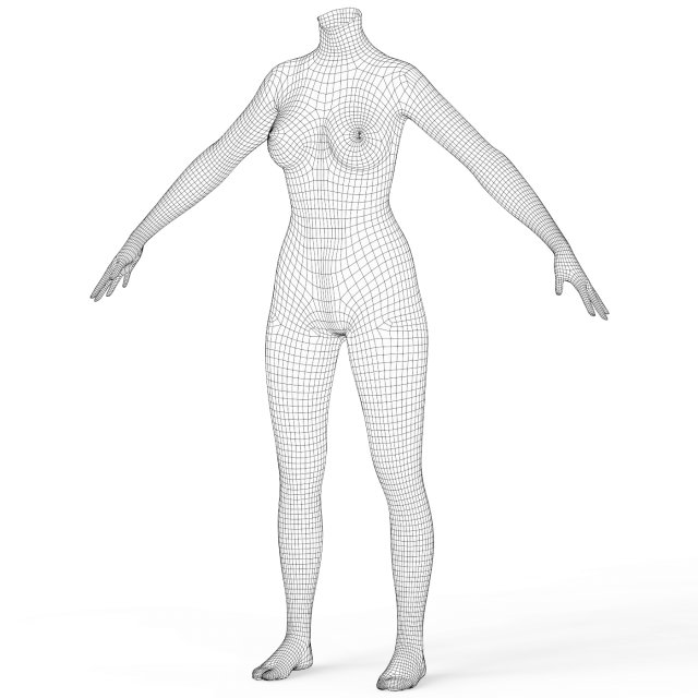Female Body Base Drawing
