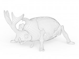 Rhino Beetle Model 3D