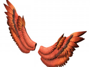 Fantasy Red Wings 3D 模型