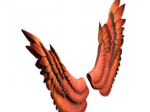 Fantasy Red Wings 3D 模型