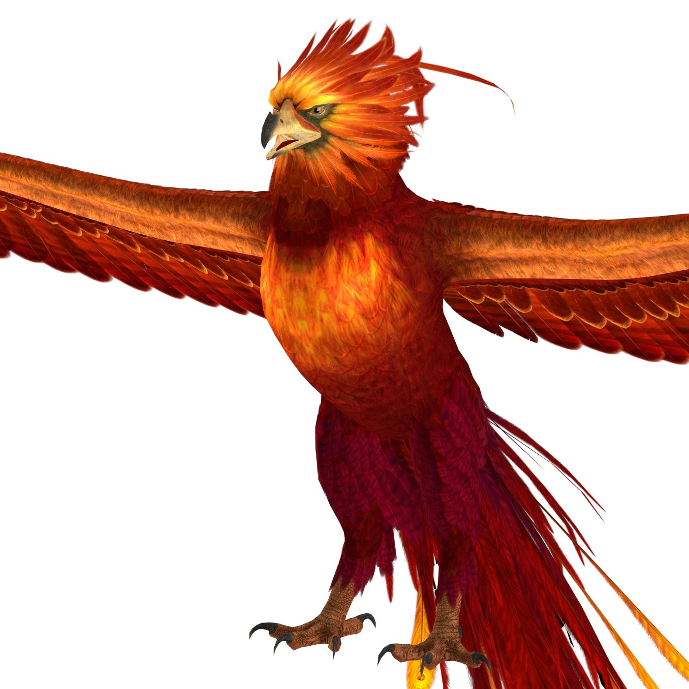 Fantasy Phoenix Eagle 3D Model .c4d .max .obj .3ds .fbx .stl .blend 