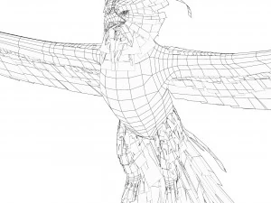 Fantasy Phoenix Eagle 3D Model