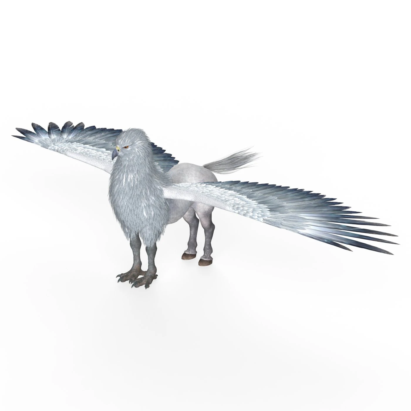 Fantasy Hippogriff 3D Model .c4d .max .obj .3ds .fbx .stl .blend 