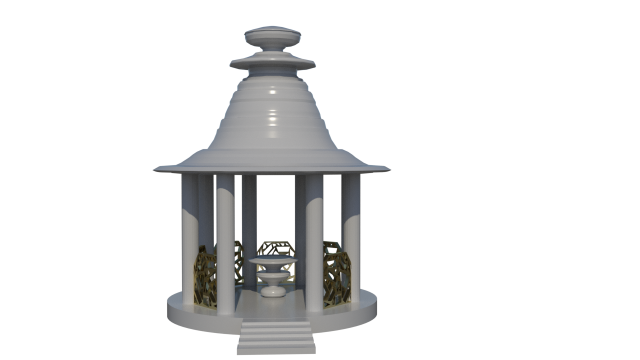 gazebo 3D 模型 .c4d .max .obj .3ds .fbx .stl .blend 