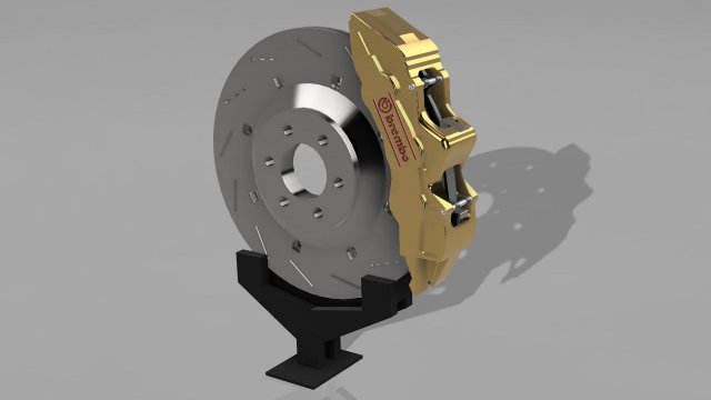 Brembo brakes 3D Print Model .c4d .max .obj .3ds .fbx .stl .blend