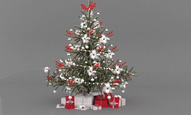 christmas tree 3Dモデル .c4d .max .obj .3ds .fbx .stl .blend 