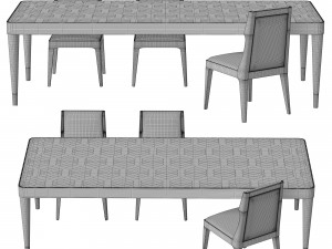 6528 century dining Model 3D