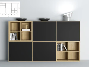 Sideboard Lauki-Kollektion von Treku 3D Modell