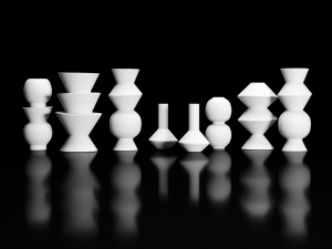 geometric vases decoration by ferm living 3D Модель