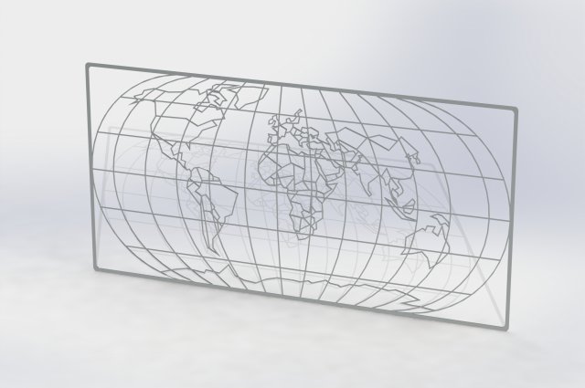 world map 3D Model .c4d .max .obj .3ds .fbx .stl .blend 