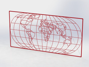 world map 3D Model