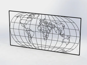 карта світу 3D Модель