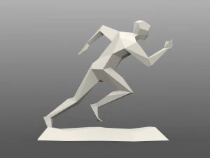Running man sculpt 3D Print Model