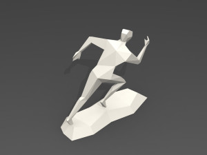 Running man sculpt Modello di stampa 3D