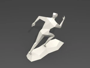 Running man sculpt 3D Print Model