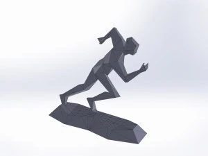 Running man sculpt 3D Print Model