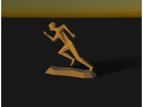 Running man sculpt 3D Print Model