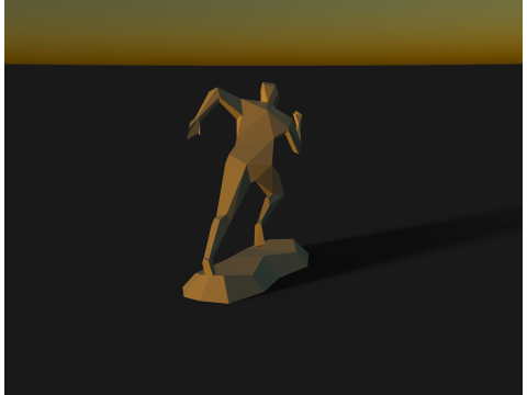 Running man sculpt Modello di stampa 3D
