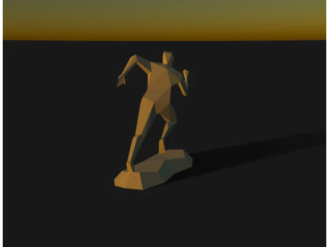 Running man sculpt 3D Print Model