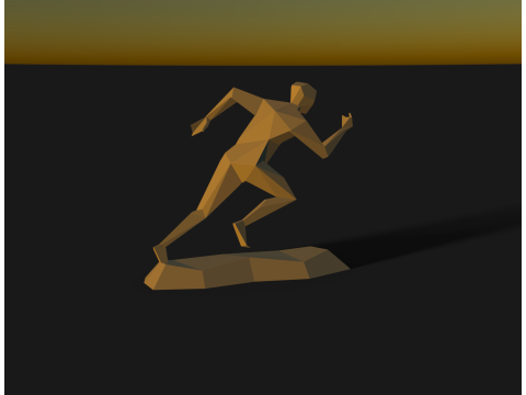 Running man sculpt Modello di stampa 3D